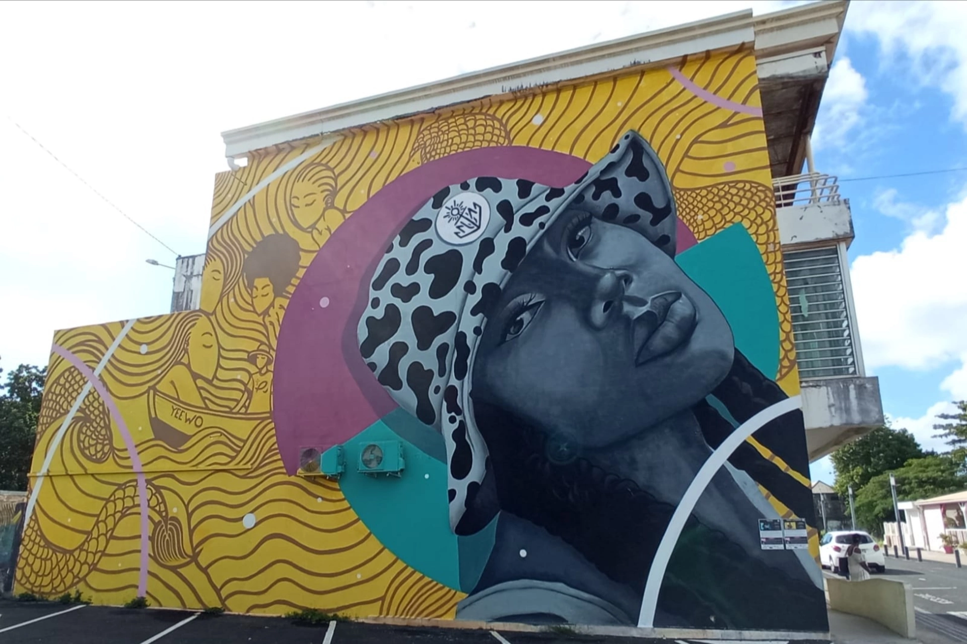 Oeuvre de Street Art réalisée par Yelow à Anse-Bertrand