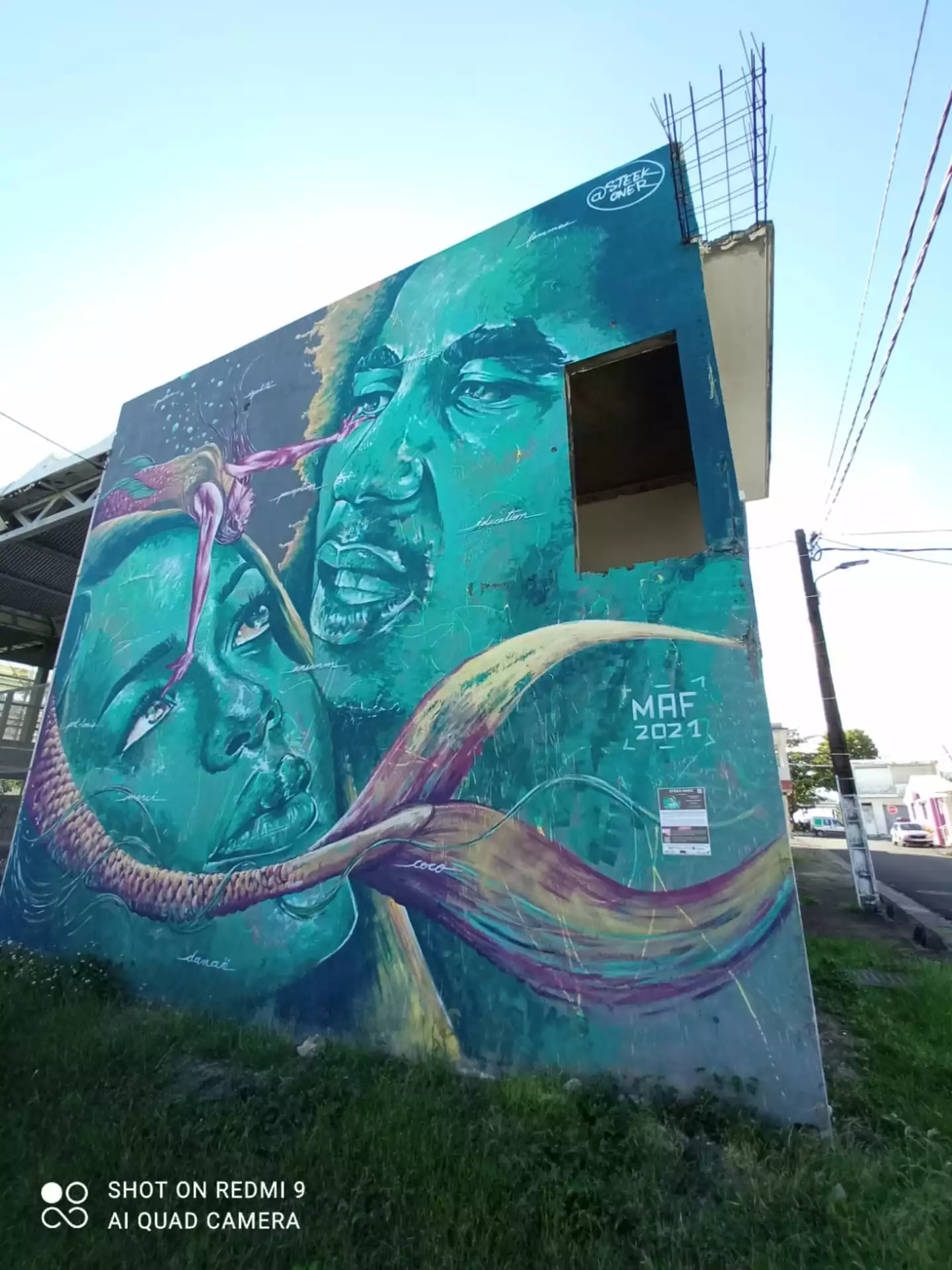 Oeuvre de Street Art réalisée par Steekoner à Port-Louis
