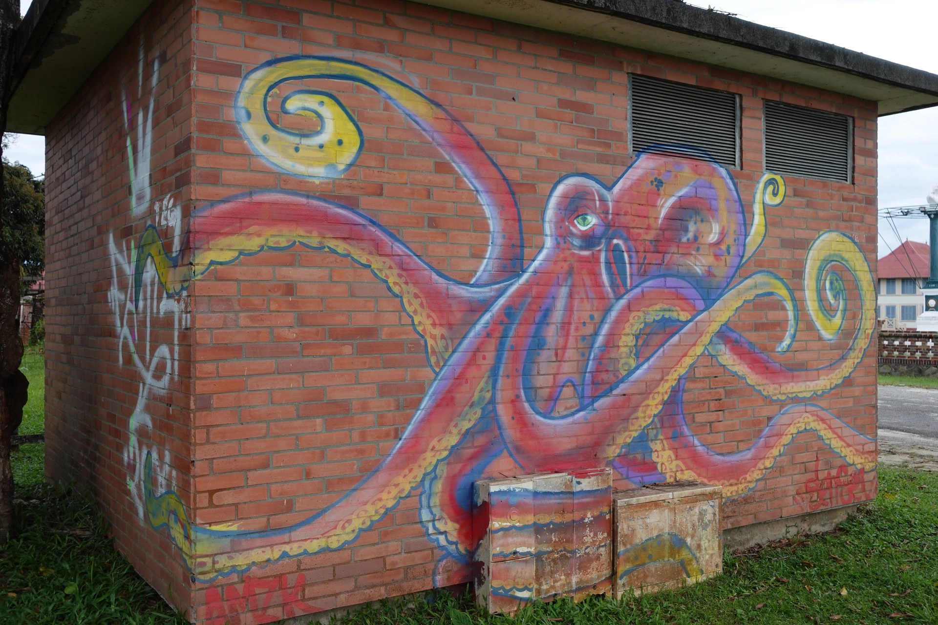 Oeuvre de Street Art réalisée par Sensei à Saint-Laurent-du-Maroni