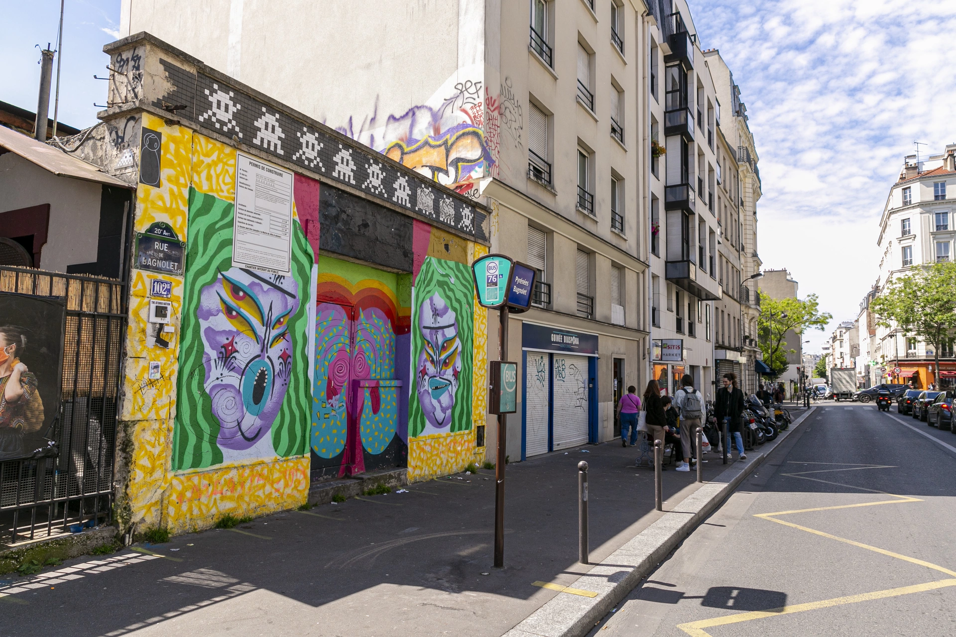 Oeuvre de Street Art réalisée par Invader, Kashink à Paris