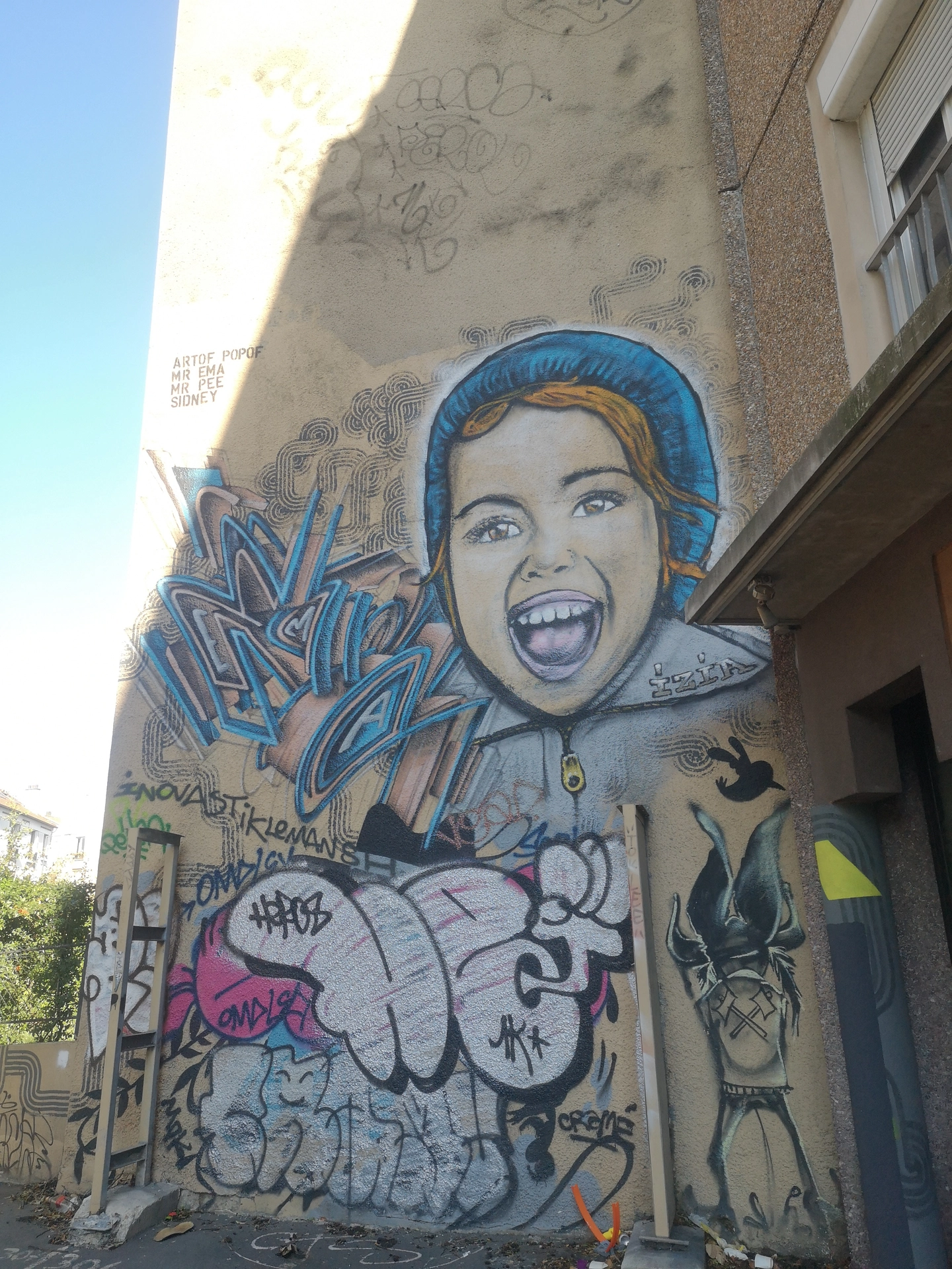 Oeuvre de Street Art réalisée par Artof popof à Montreuil