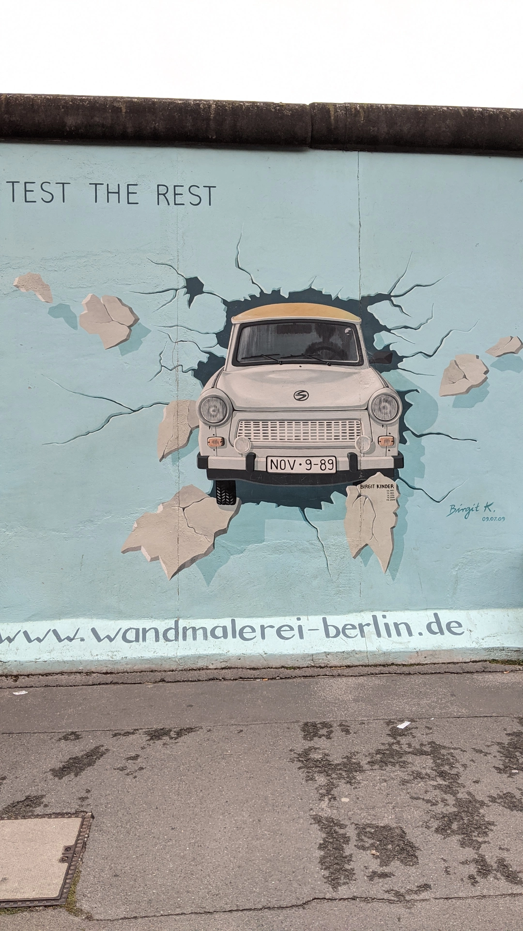 Oeuvre de Street Art réalisée par Birgit Kinder à Berlin