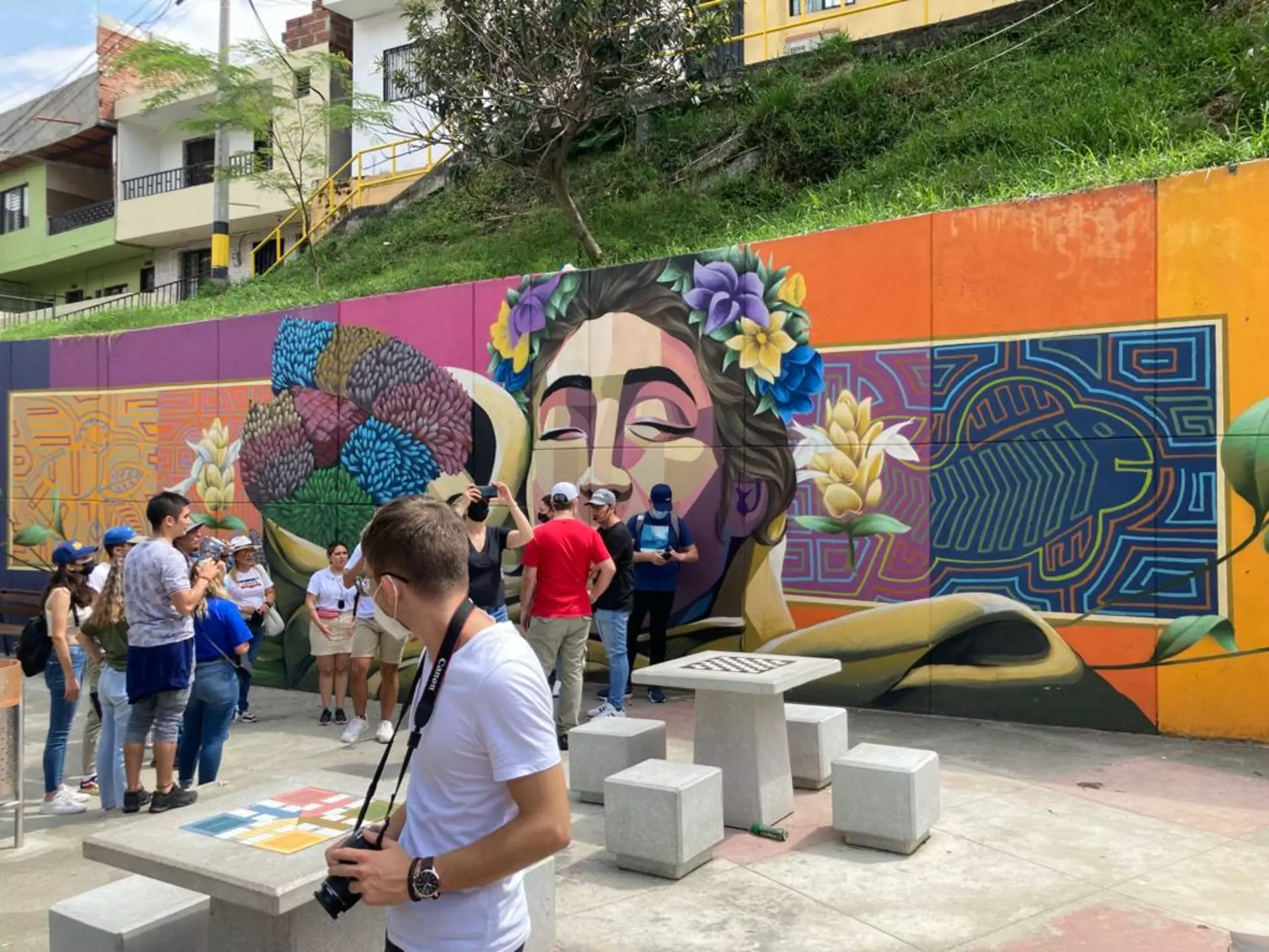 Oeuvre de Street Art à Medellín