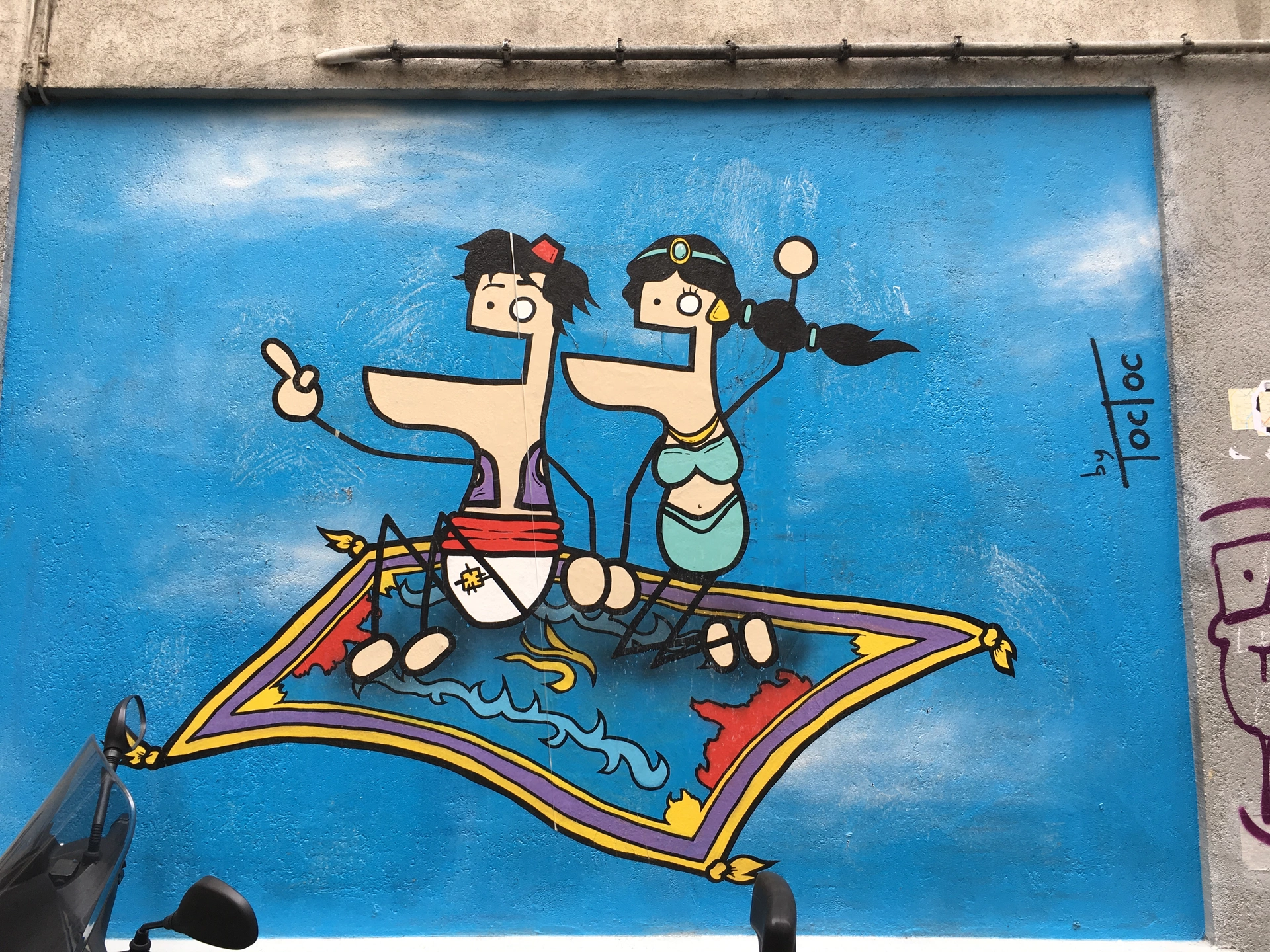 Oeuvre de Street Art réalisée par TocToc à Paris