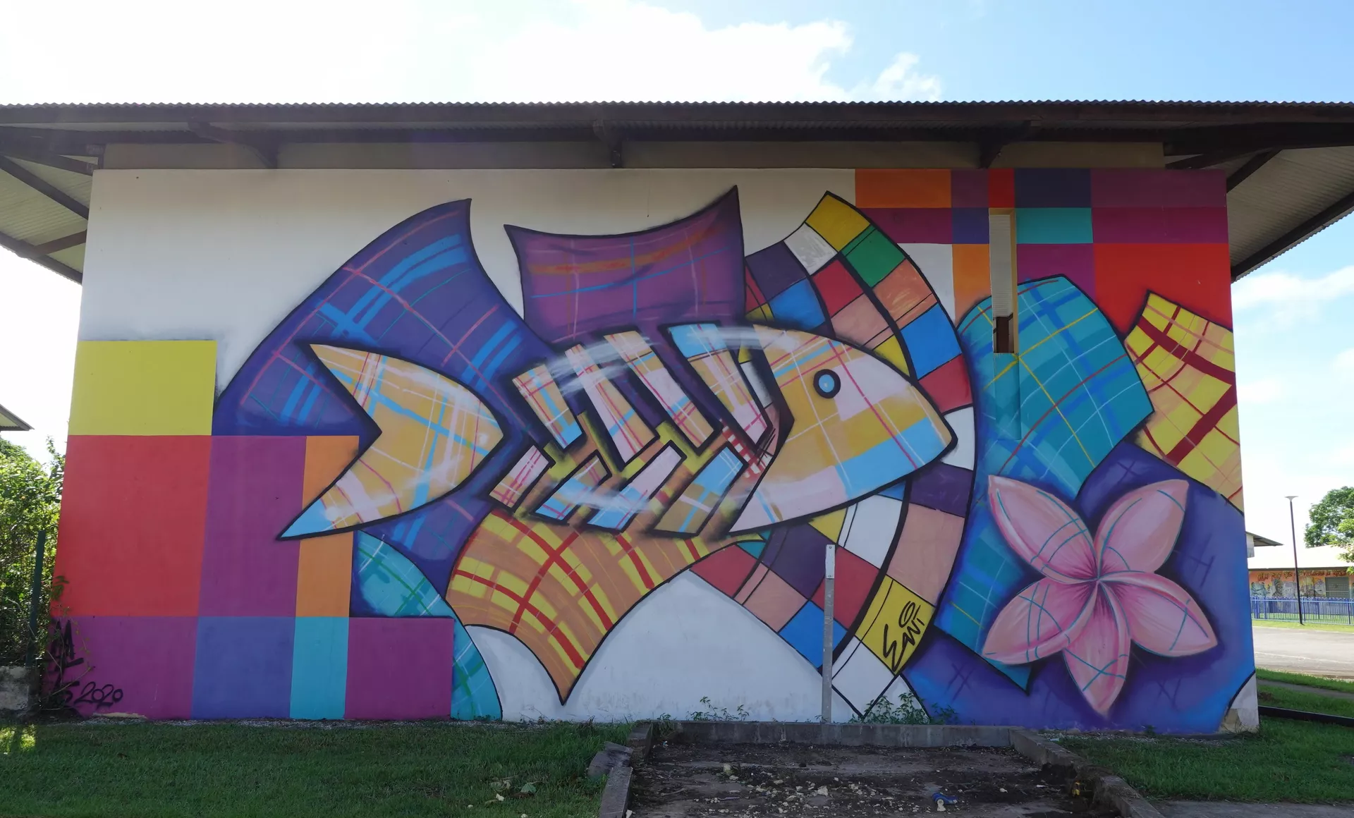 Oeuvre de Street Art réalisée par Emi Gutierrez à Macouria