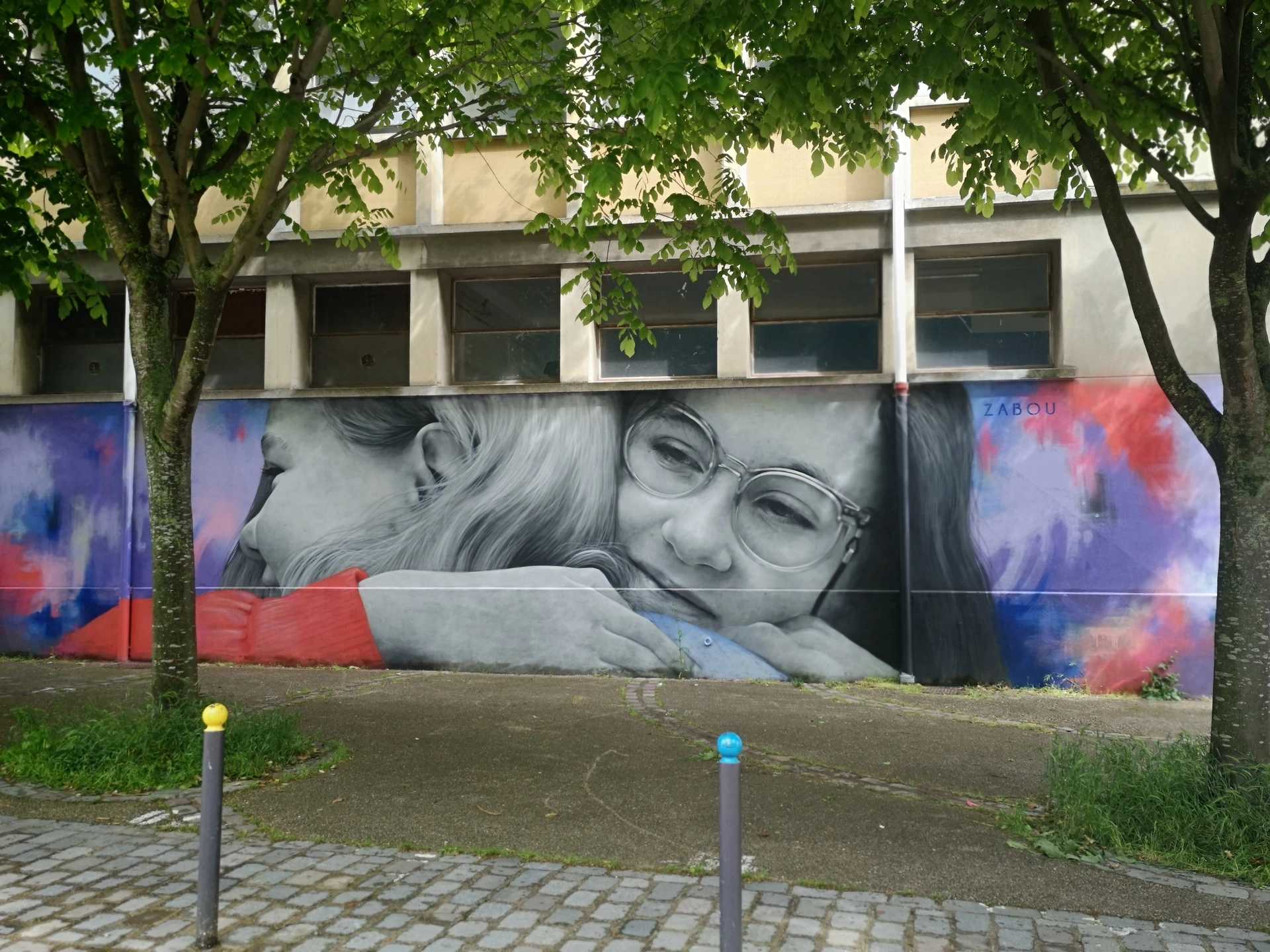 Oeuvre de Street Art réalisée par Zabou à Paris