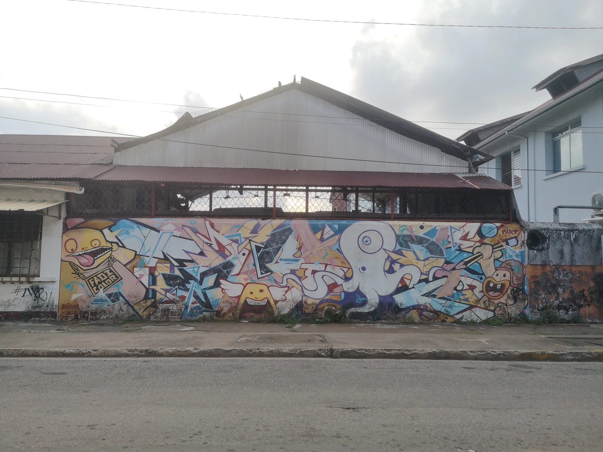 Oeuvre de Street Art réalisée par Takt à Cayenne