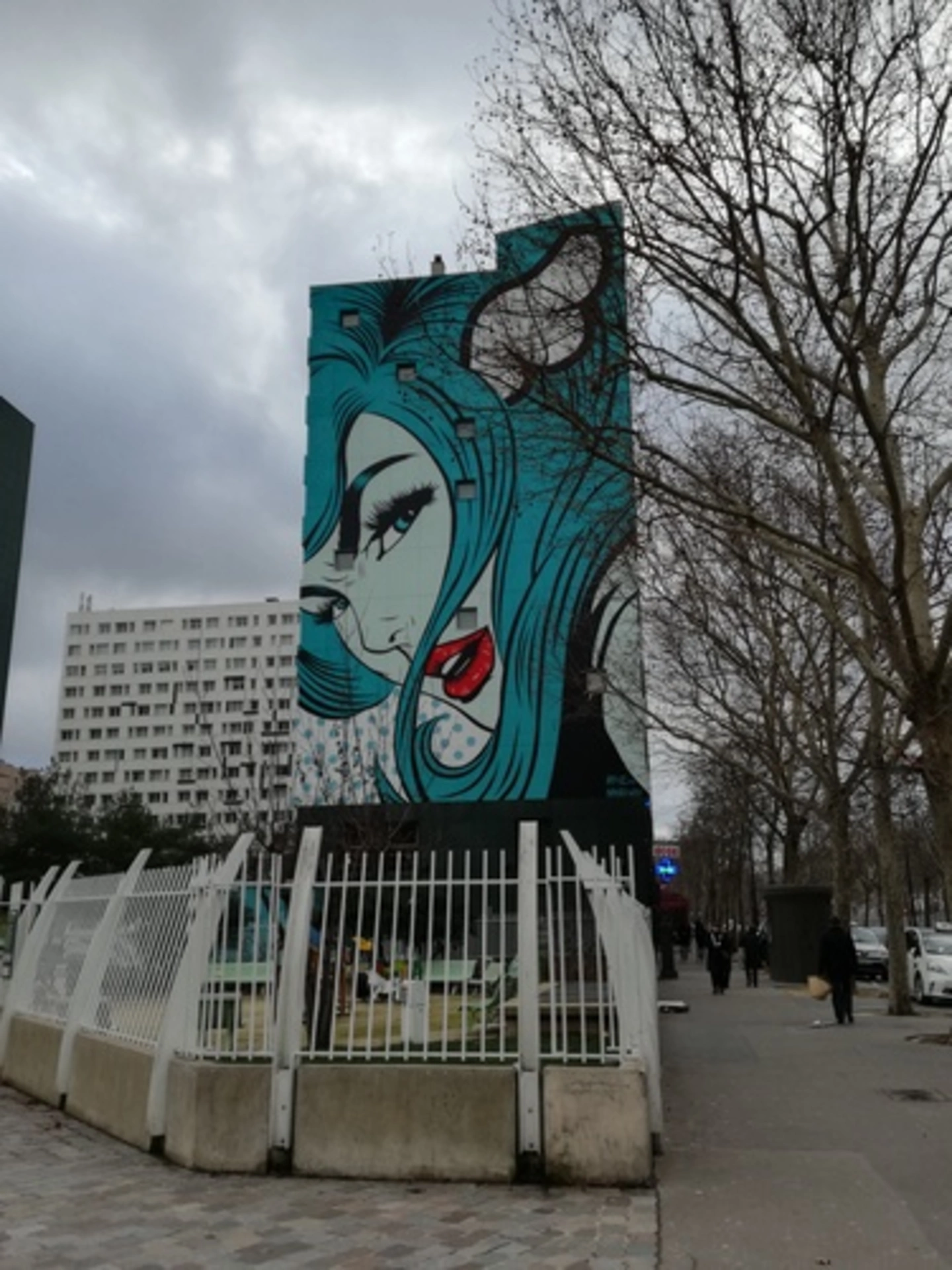 Oeuvre de Street Art réalisée par D*Face à Paris
