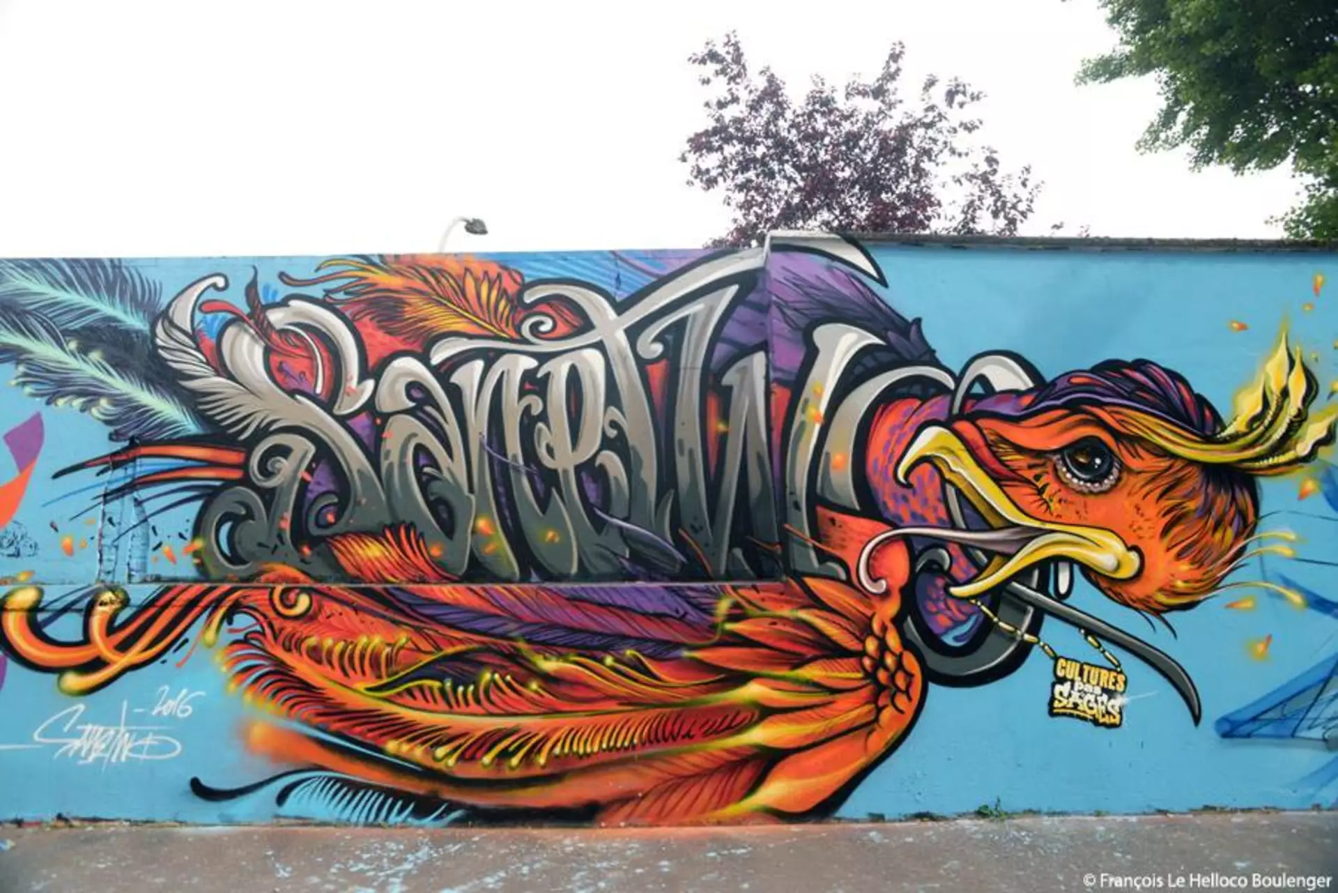 Oeuvre de Street Art réalisée par Sanetwo à Paris