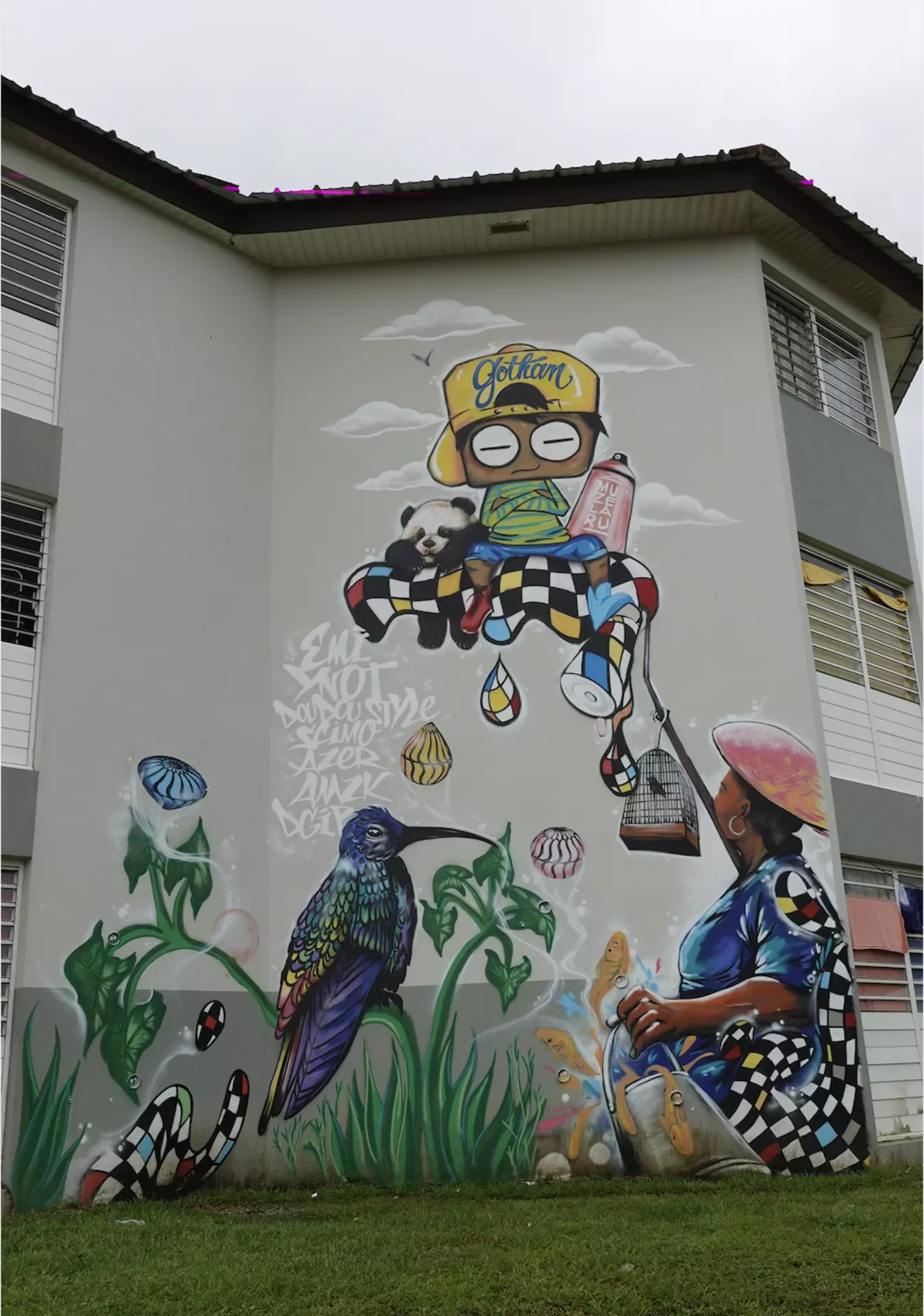 Oeuvre de Street Art réalisée par Doudou Style à Macouria