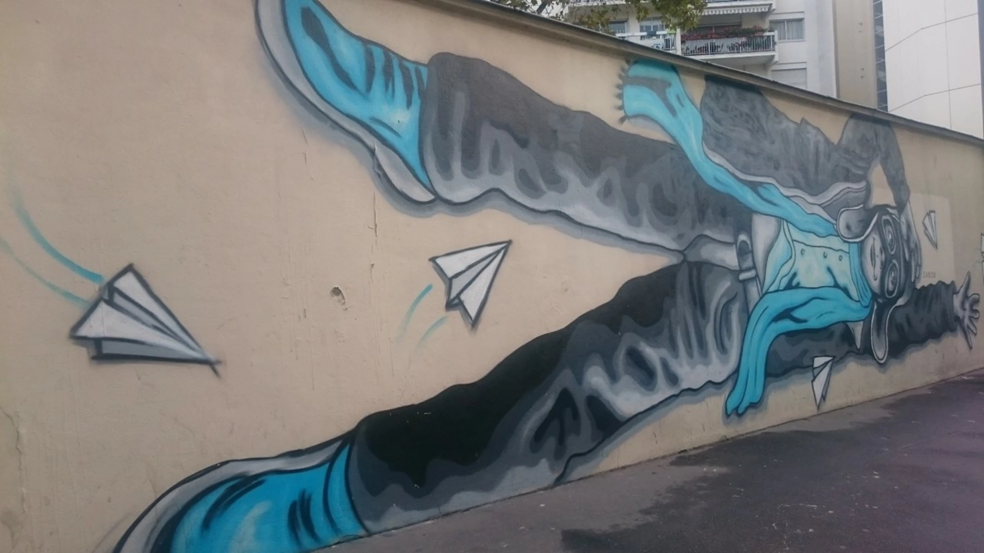 Oeuvre de Street Art réalisée par Zabou à Paris