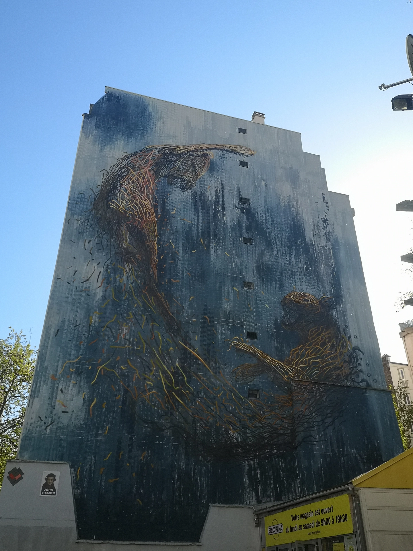 Oeuvre de Street Art réalisée par DALeast à Paris