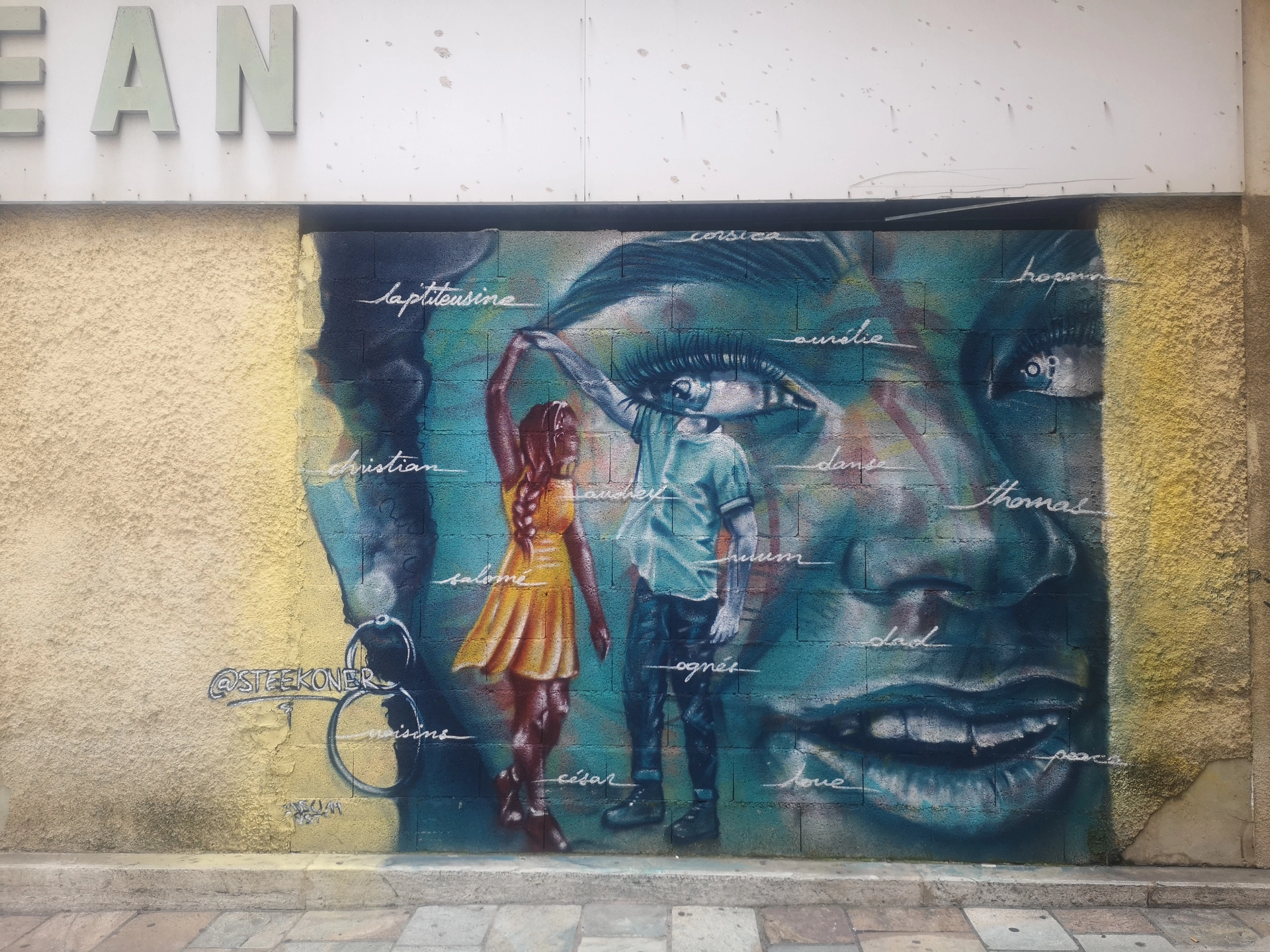 Oeuvre de Street Art réalisée par Steekoner à Bastia