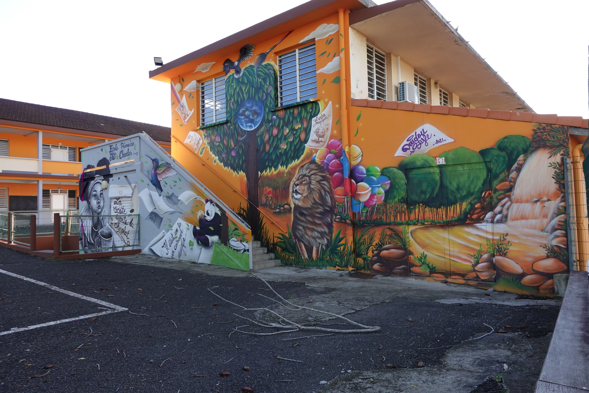 Oeuvre de Street Art réalisée par Doudou Style à Les Trois-Îlets