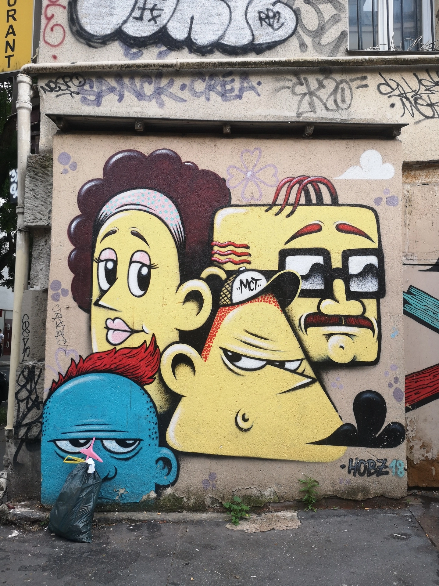 Oeuvre de Street Art réalisée par Hobz à Paris
