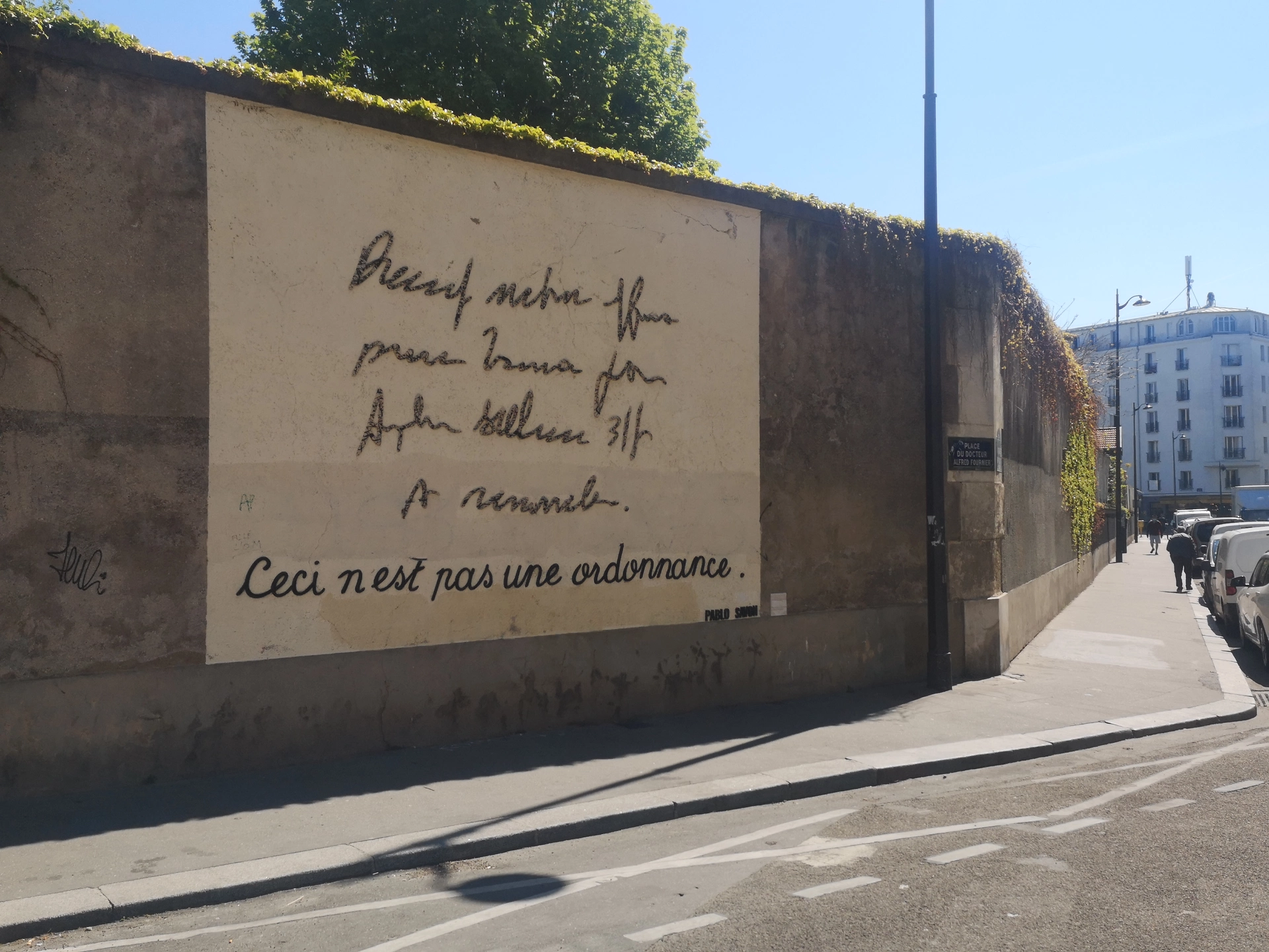 Oeuvre de Street Art réalisée par Blo à Paris
