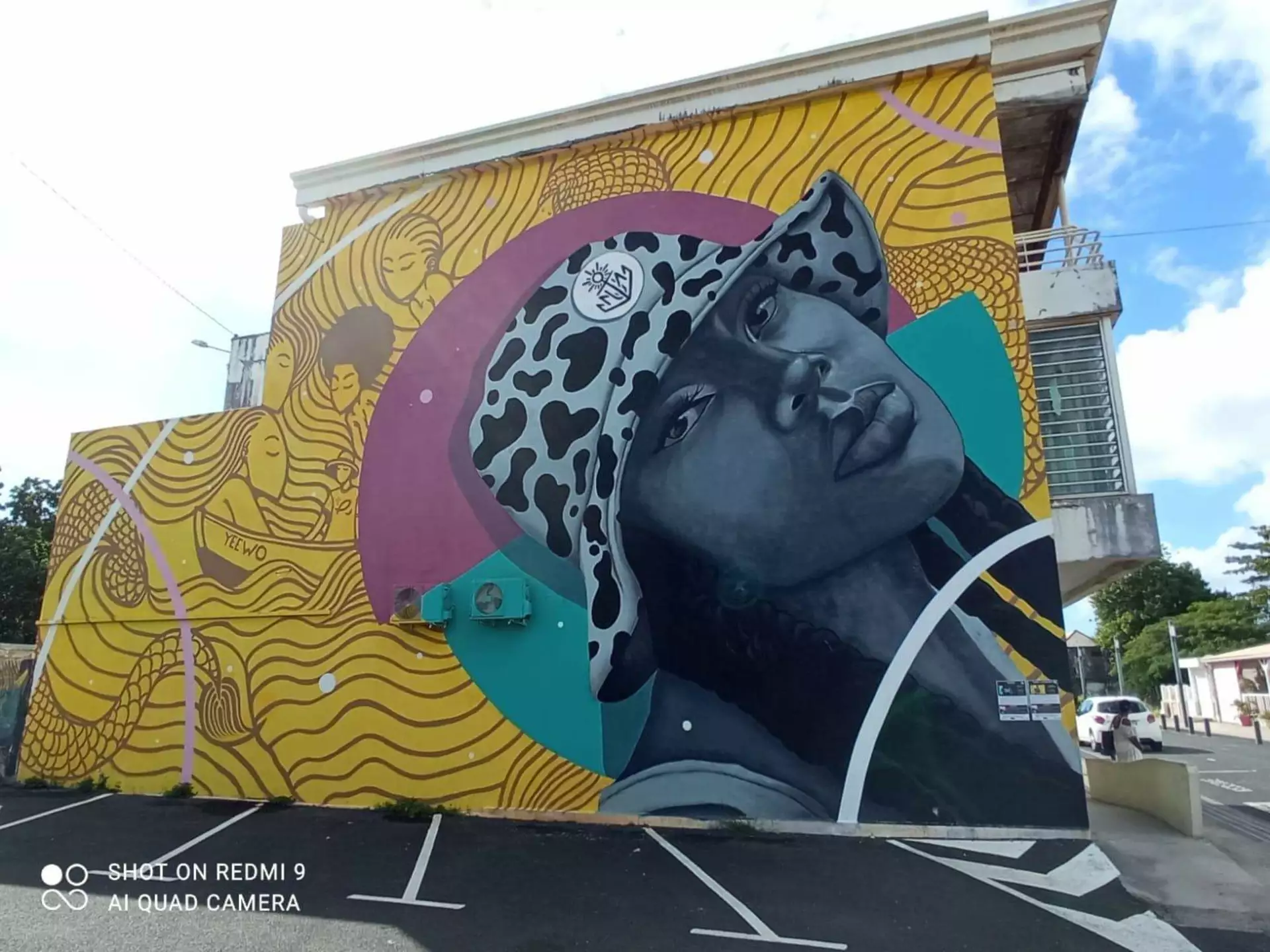 Oeuvre de Street Art réalisée par Yelow à Port-Louis