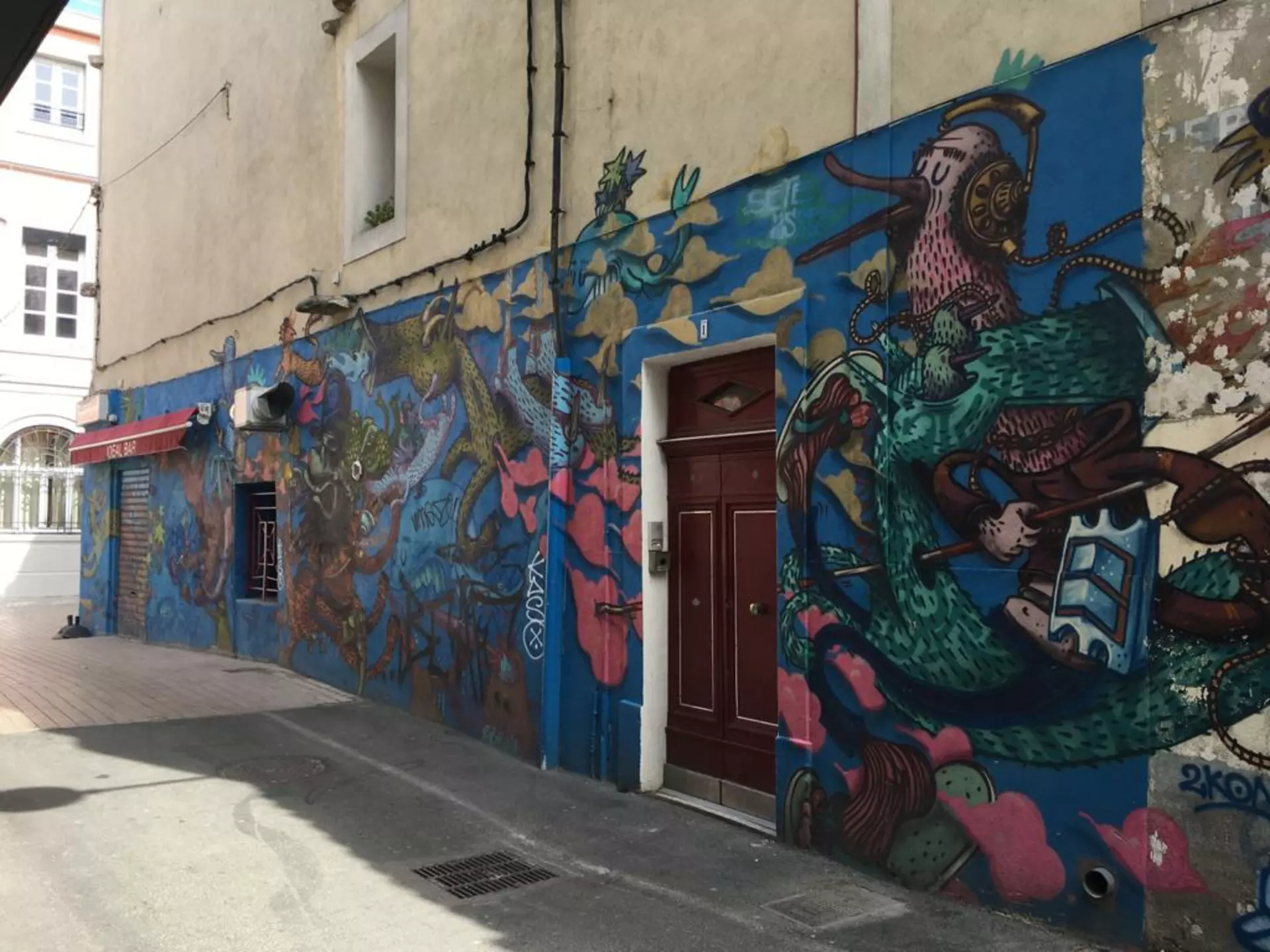 Oeuvre de Street Art réalisée par Alëxone à Sète
