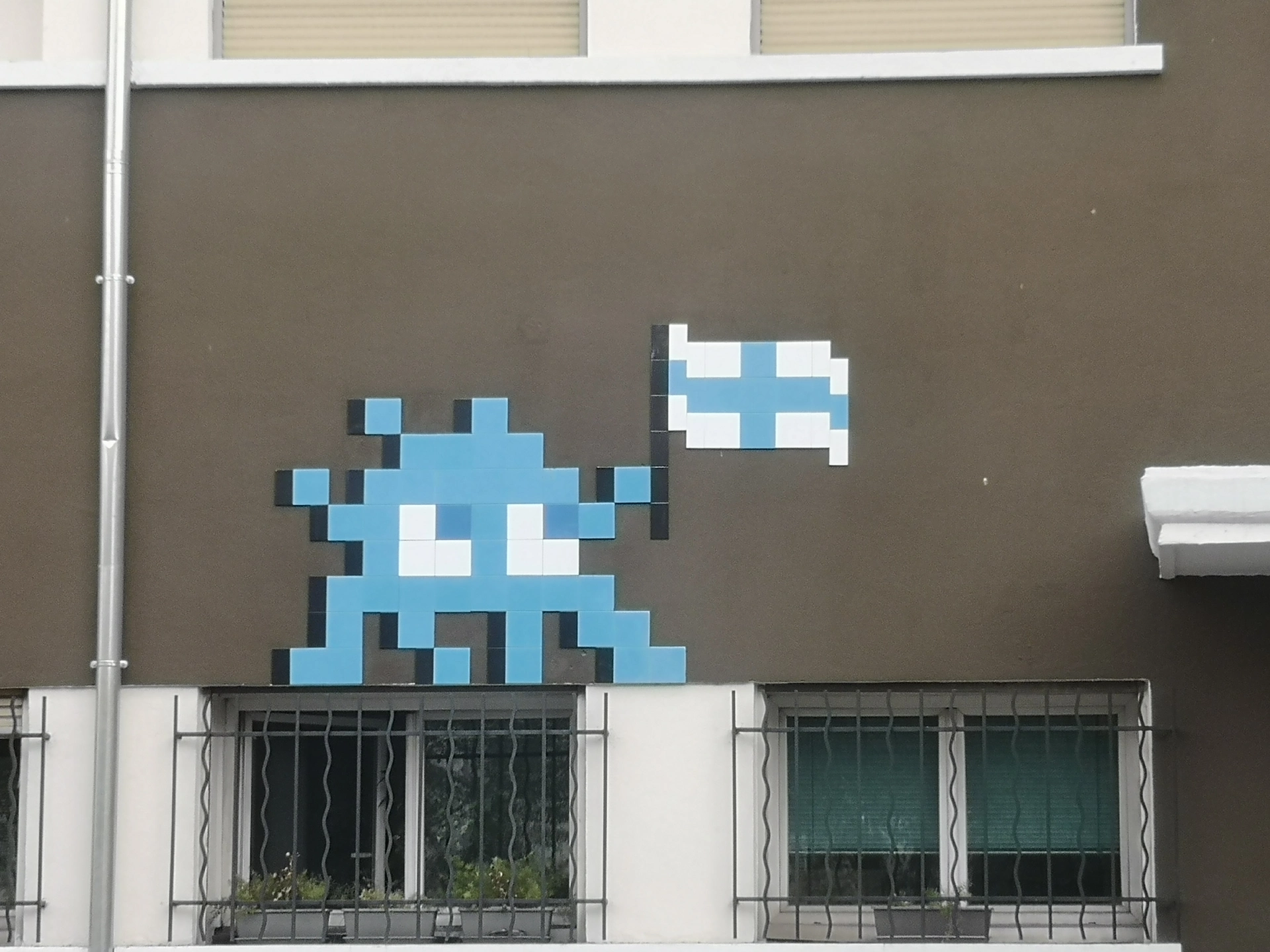 Oeuvre de Street Art réalisée par Invader à Marseille