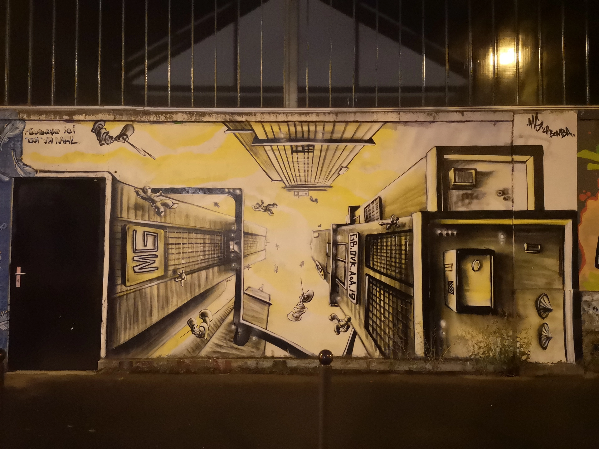 Oeuvre de Street Art réalisée par MG La Bomba à Paris