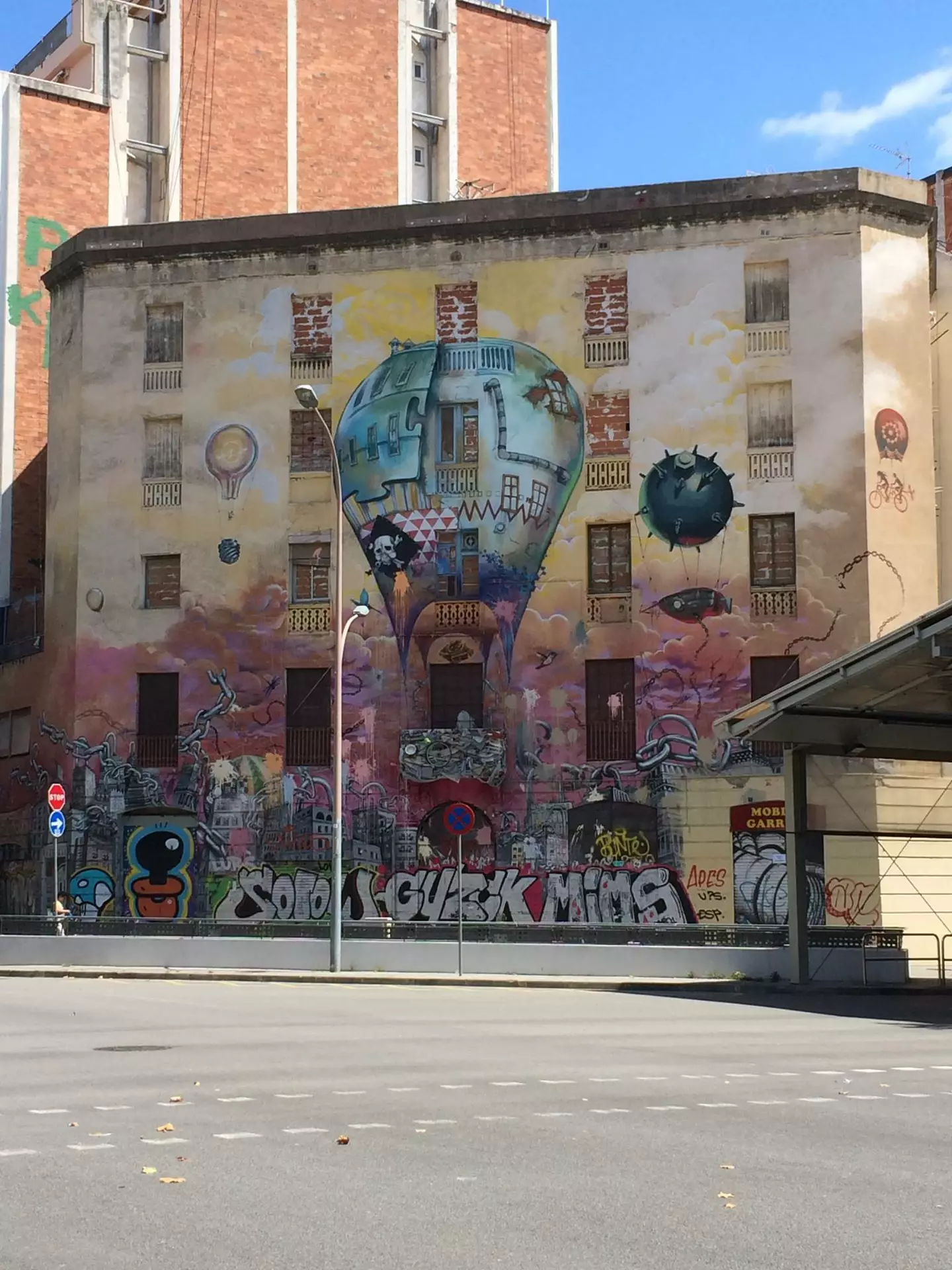 Oeuvre de Street Art à Barcelona