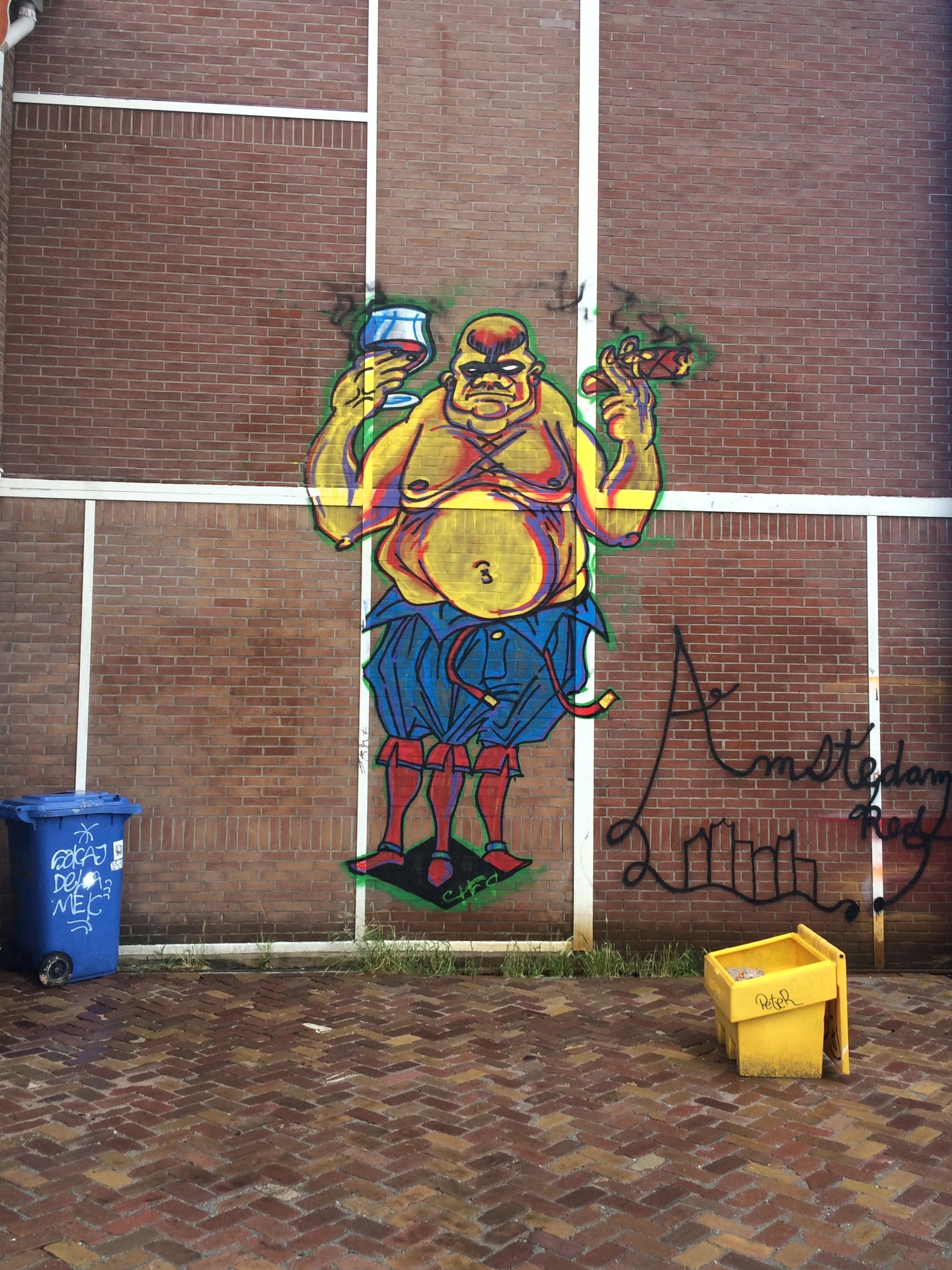 Oeuvre de Street Art à Amsterdam