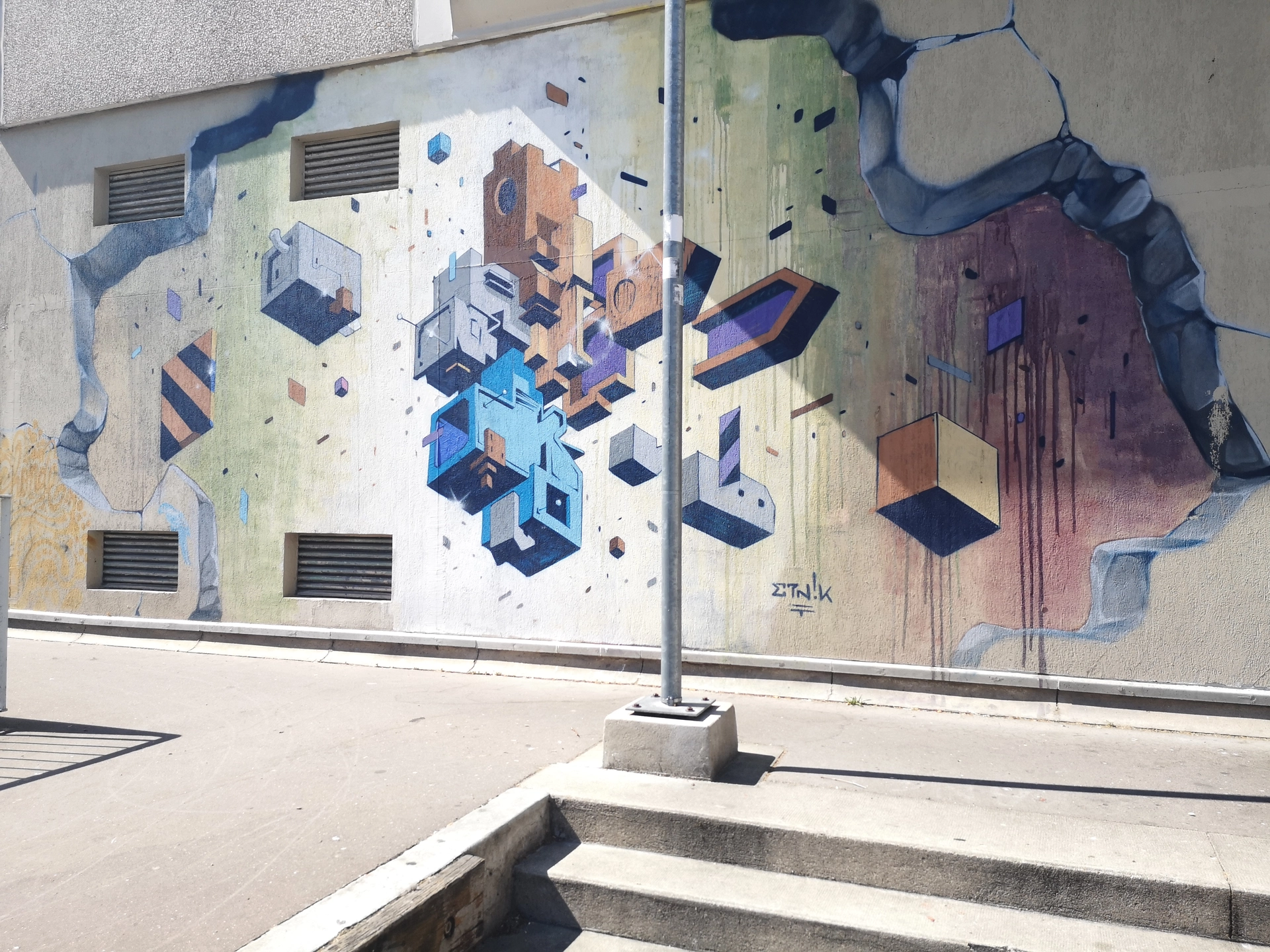 Oeuvre de Street Art réalisée par Etnik à Vitry-sur-Seine