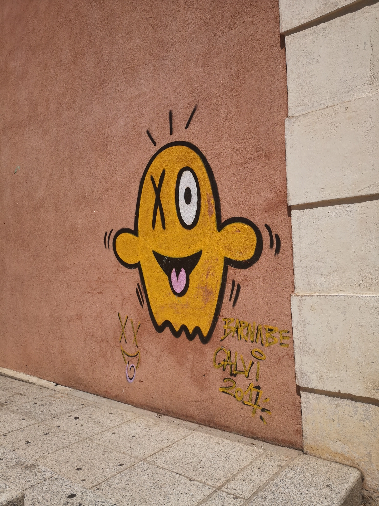Oeuvre de Street Art réalisée par Barnabe à Calvi