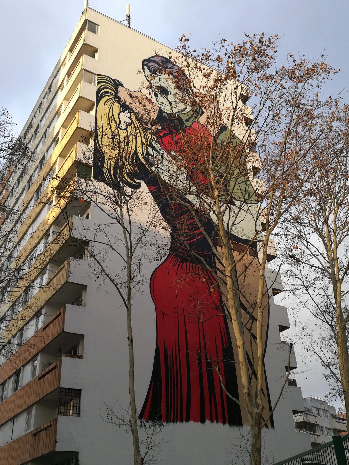 Oeuvre de Street Art réalisée par D*Face, D*Face à Paris