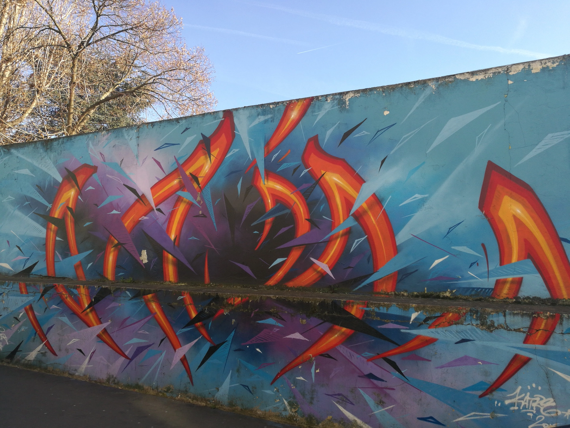 Oeuvre de Street Art réalisée par Katre à Paris